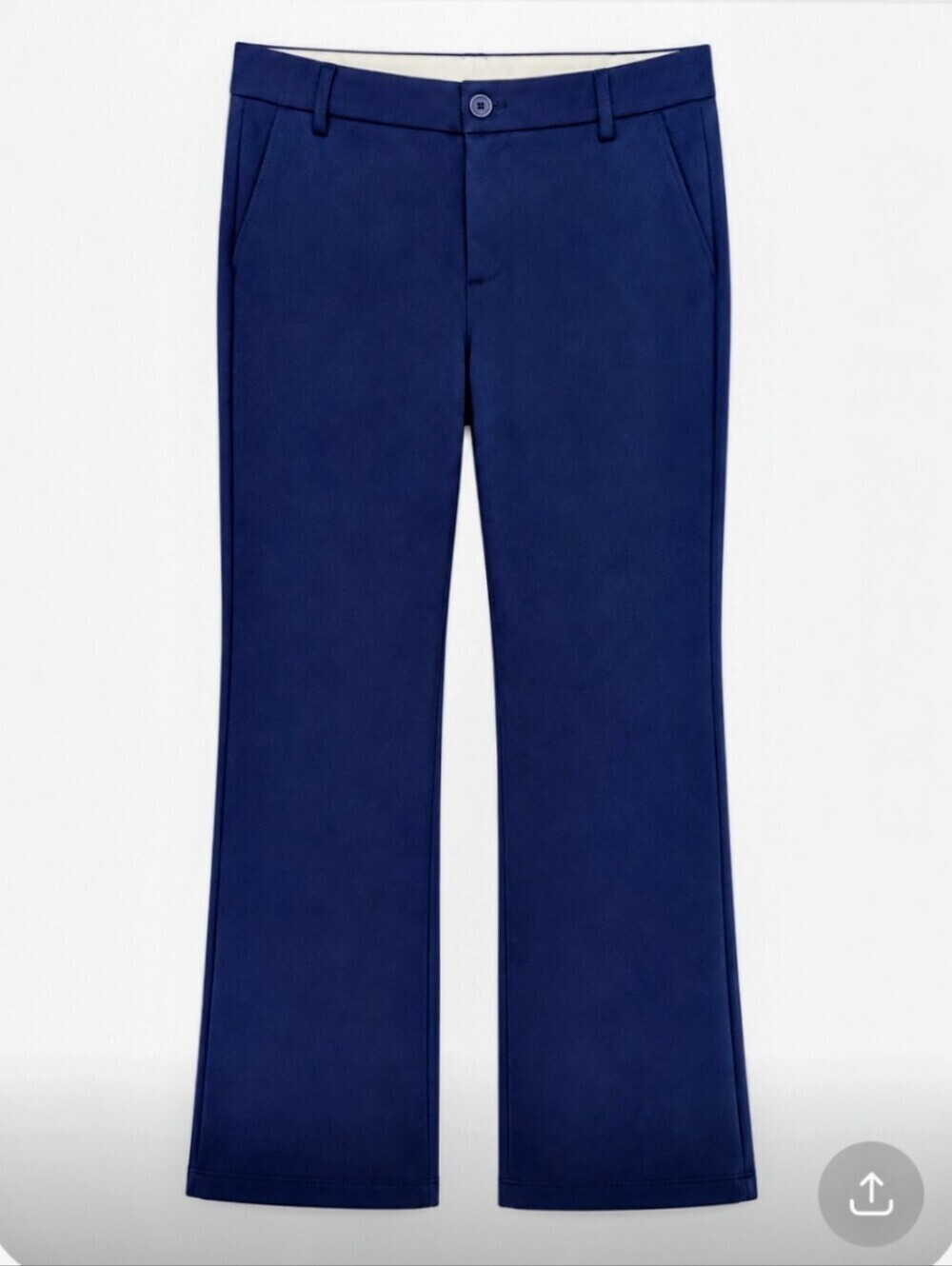 Women's flared navy trousers size M